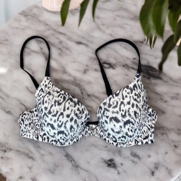 Victoria's Secret Other - Victoria's Secret Animal Print Lined Demi Bra Size 32B